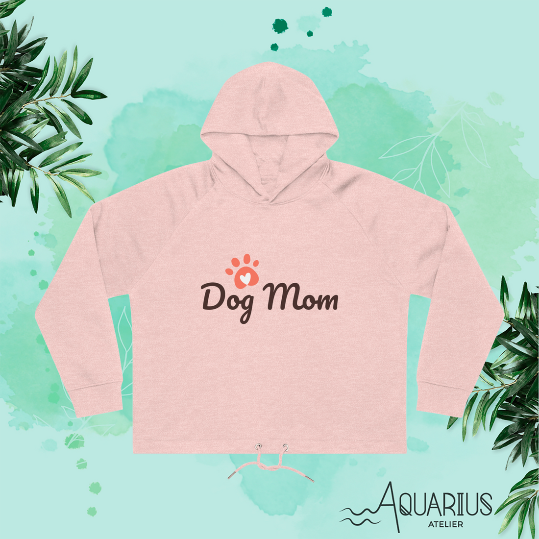 Sudadera Cropped ECO mujer - Dog mom